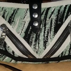 Authentic Kenzo Black/White/Green Handbag